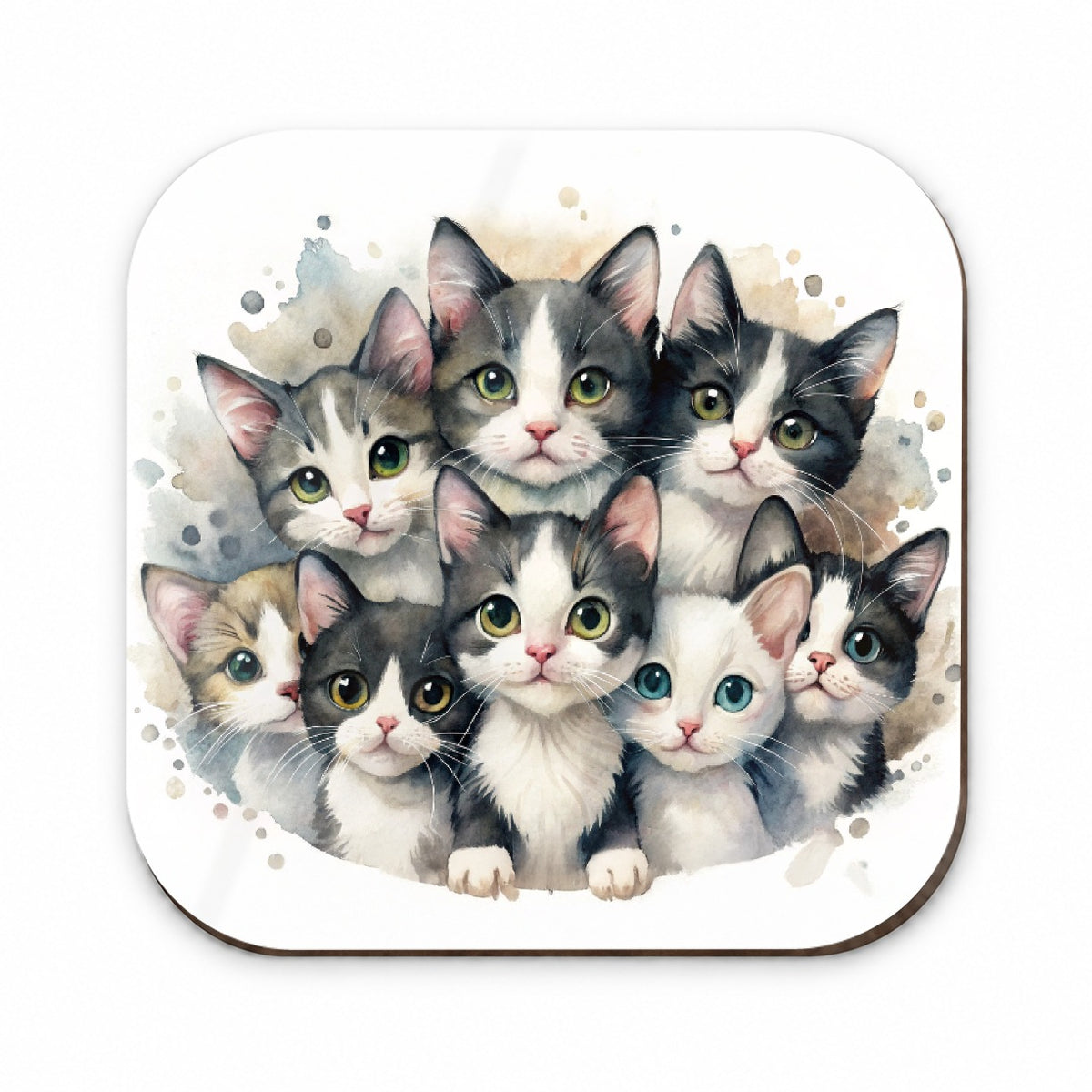 Sweet Black And White Cats Fridge Magnet