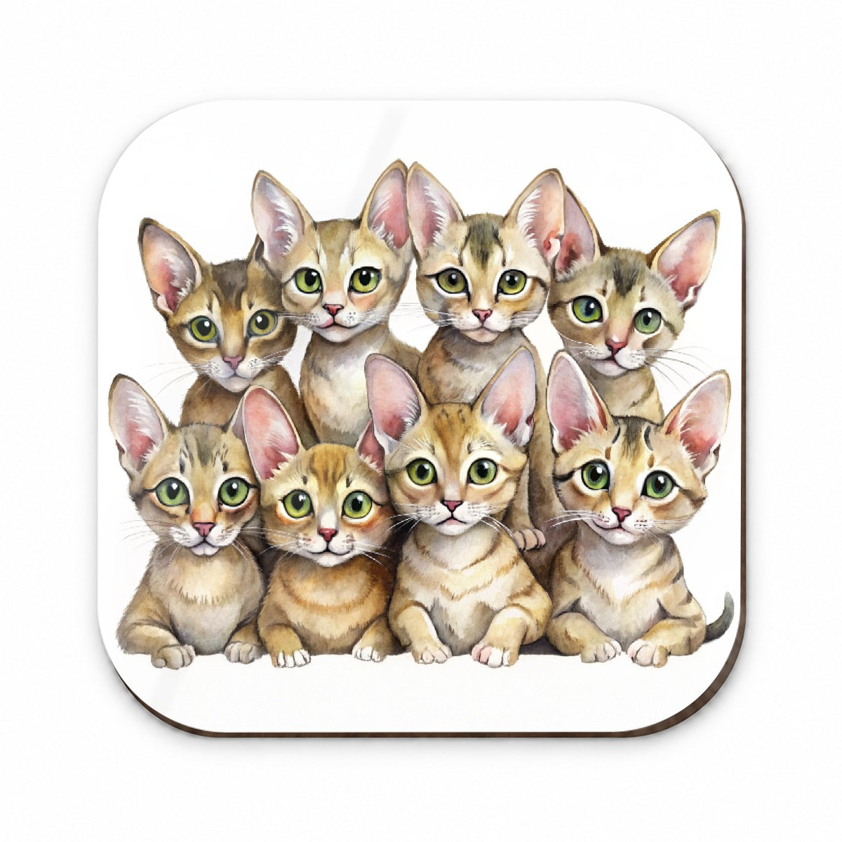Sweet Chausie Cats Fridge Magnet