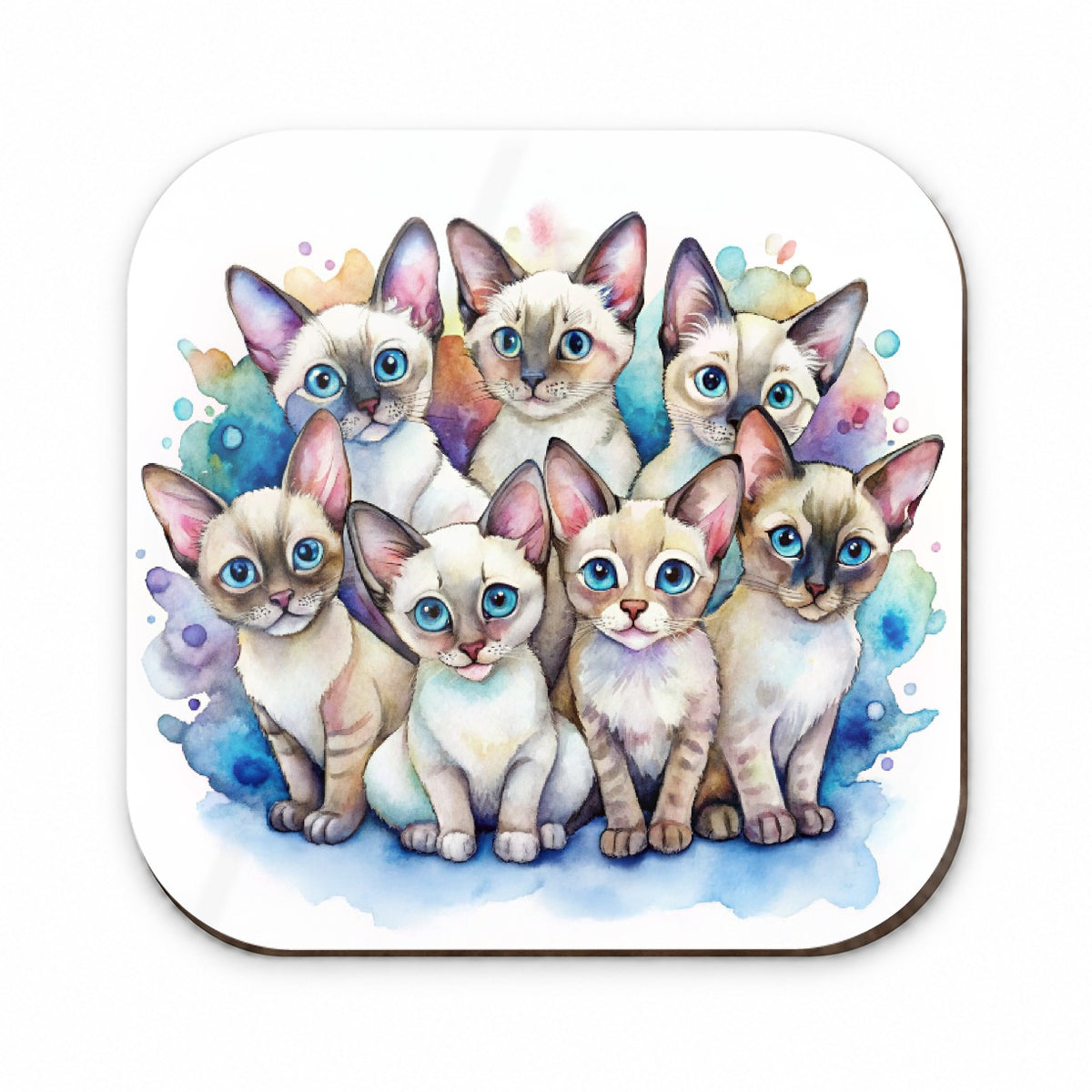 Sweet Colorpoint Shorthair Cats Fridge Magnet