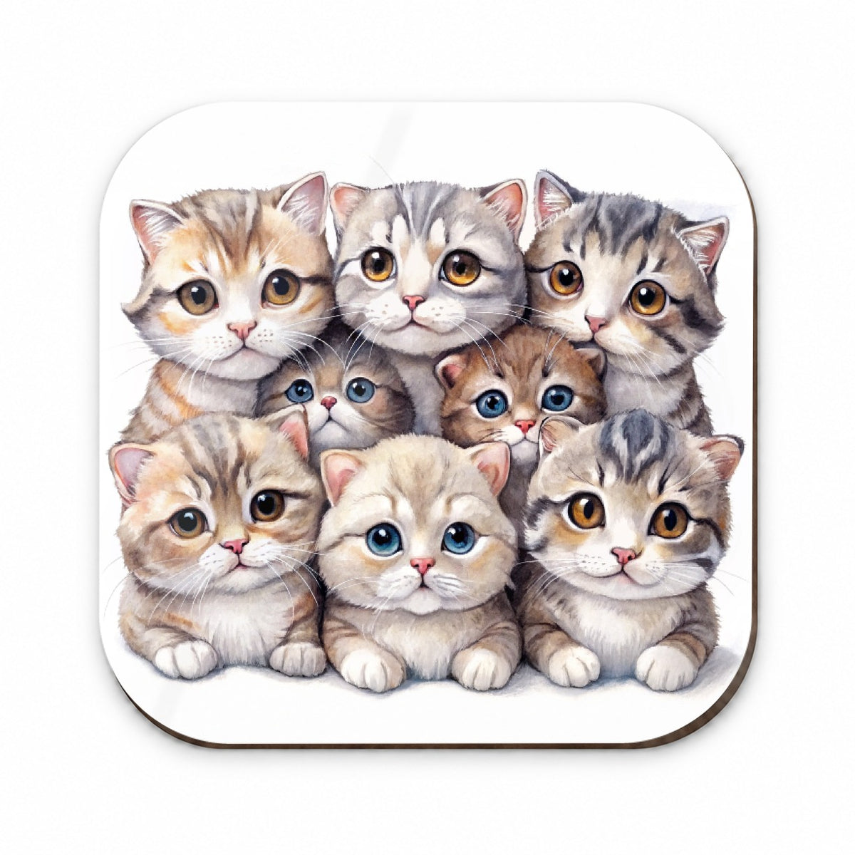 Sweet Scottish Fold Cats Fridge Magnet