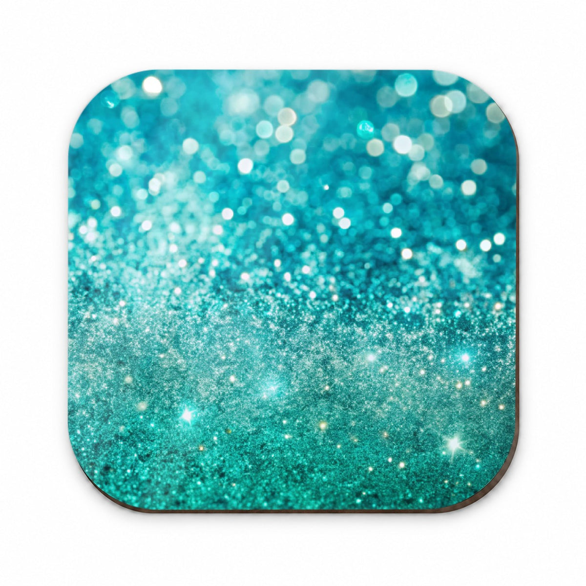 Turquoise Faux Glitter Fridge Magnet