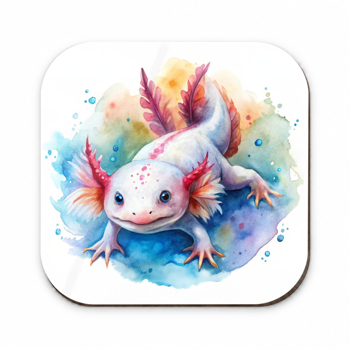 Axolotl Watercolor Fridge Magnet