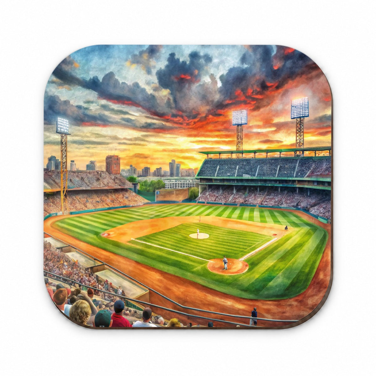 Baseball Game at the Stadium Fridge Magnet