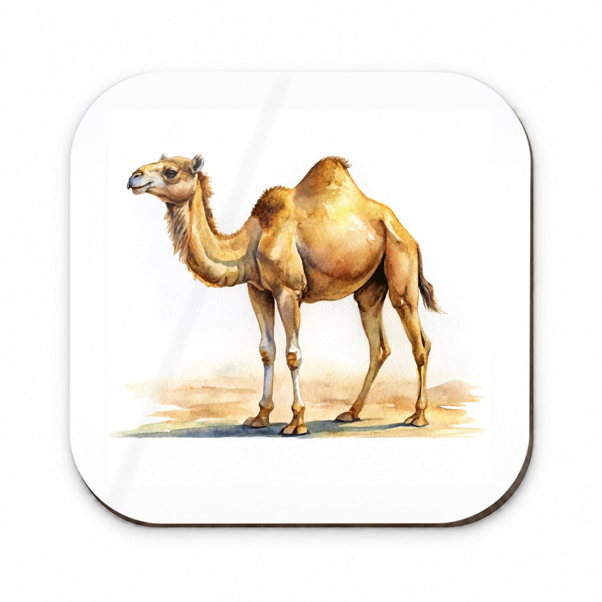 Camel Standing Watercolor Fridge Magnet