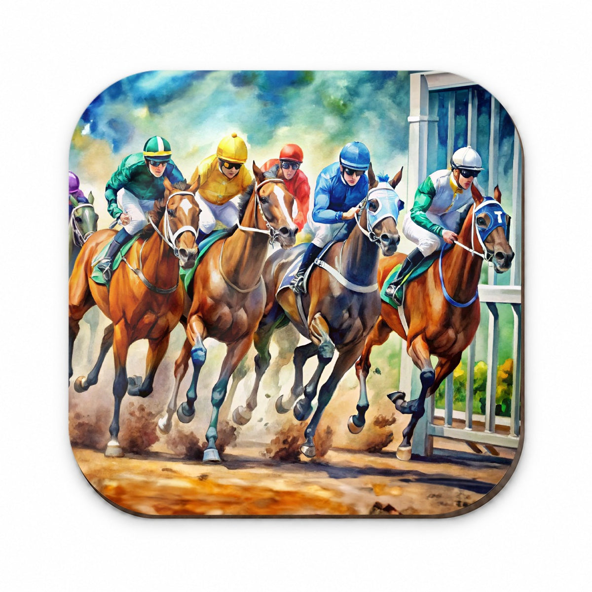 Horse Racing Track Fridge Magnet