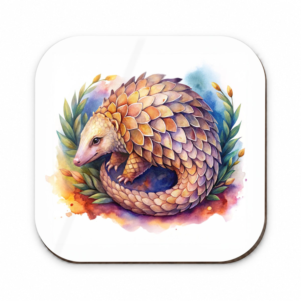 Pangolin Watercolor Fridge Magnet