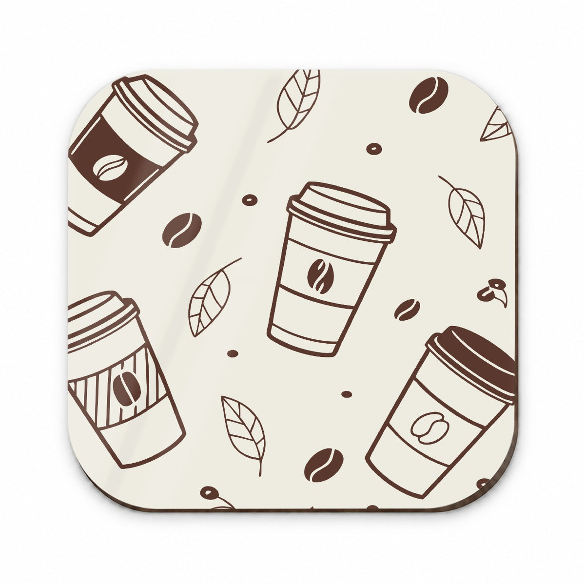 Coffee Cups Scattered Fridge Magnet