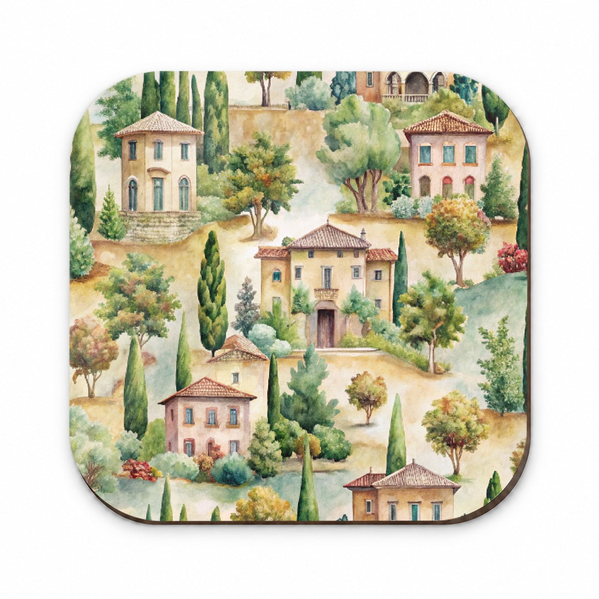 Italian Villa Hillside Town Italy Fridge Magnet