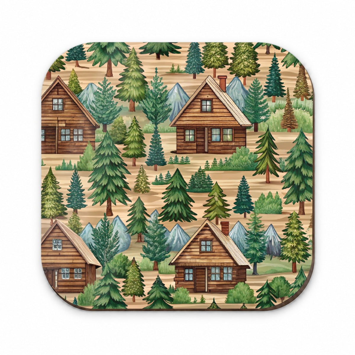 Log Cabin Pattern Fridge Magnet
