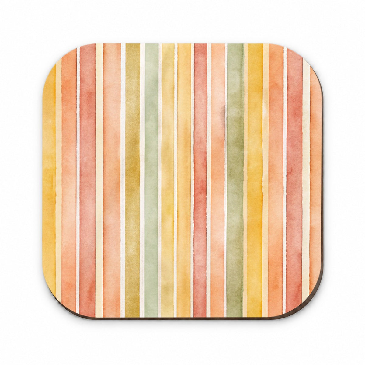 Striped Tonal 70s Wallpaper Fridge Magnet