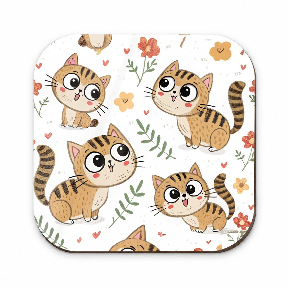 Adorable Tabby Cats Fridge Magnet
