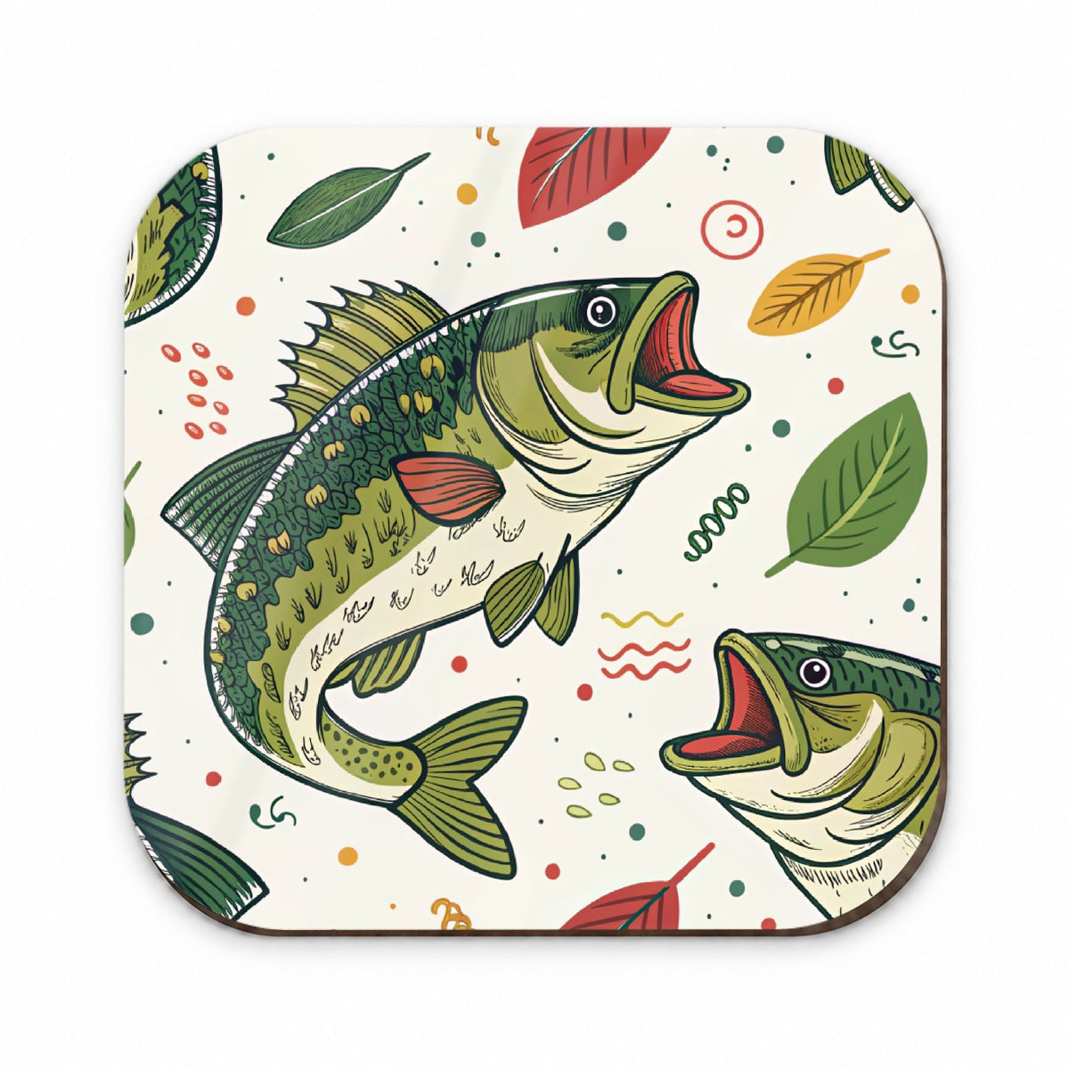 Bass Fish Fishing Cute Cartoon Fridge Magnet