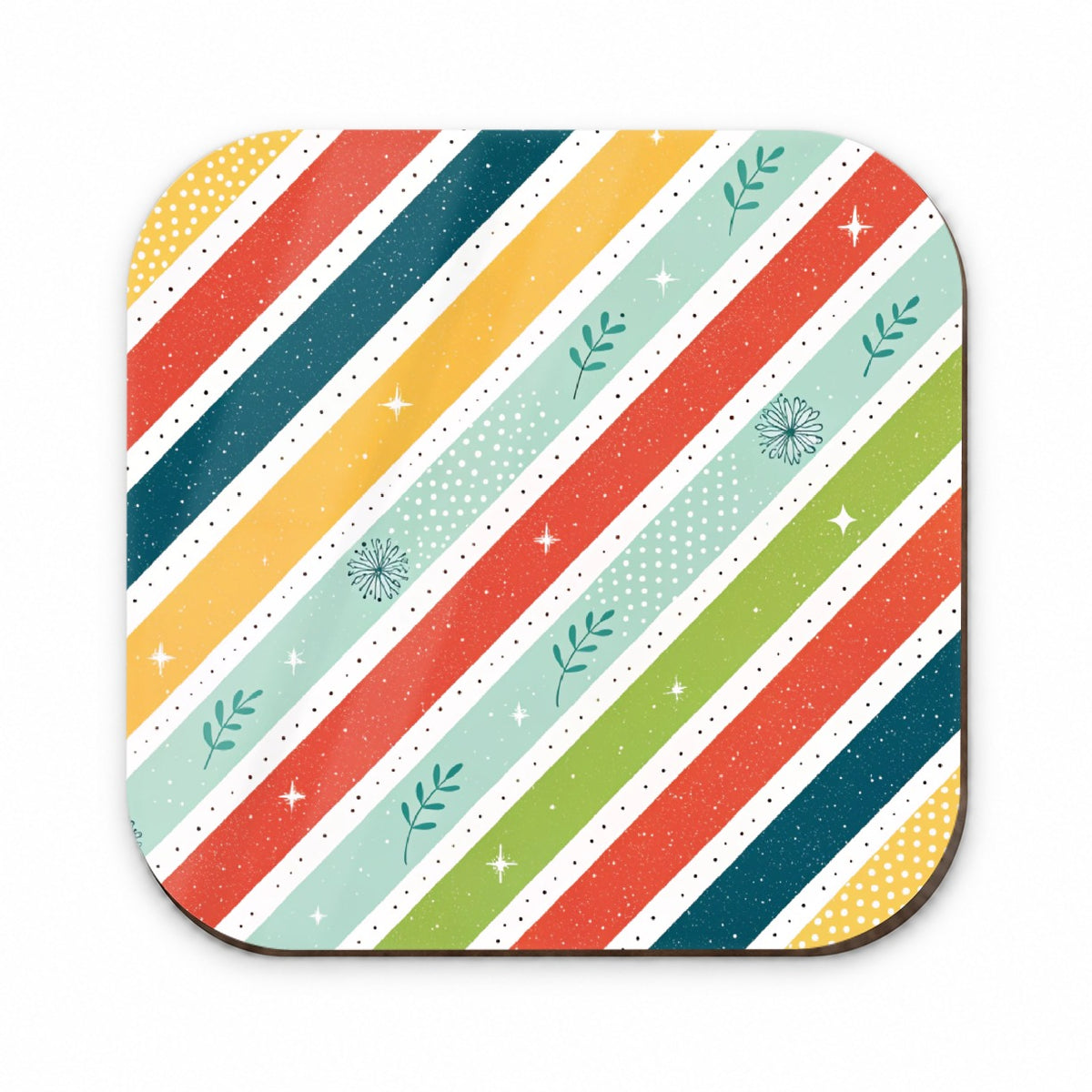 Cute Diagonal Stripes Fridge Magnet