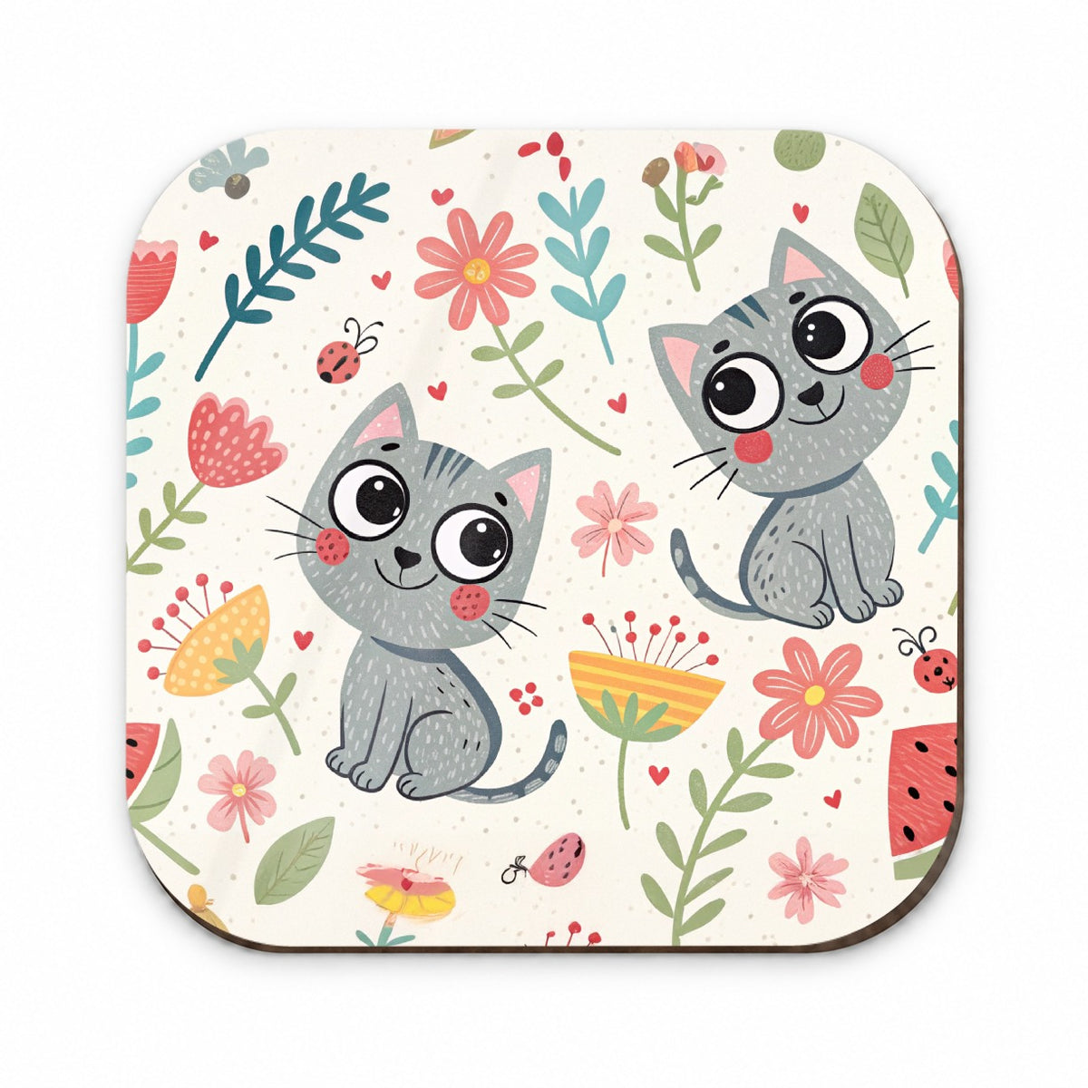Cute Gray Cats Fridge Magnet
