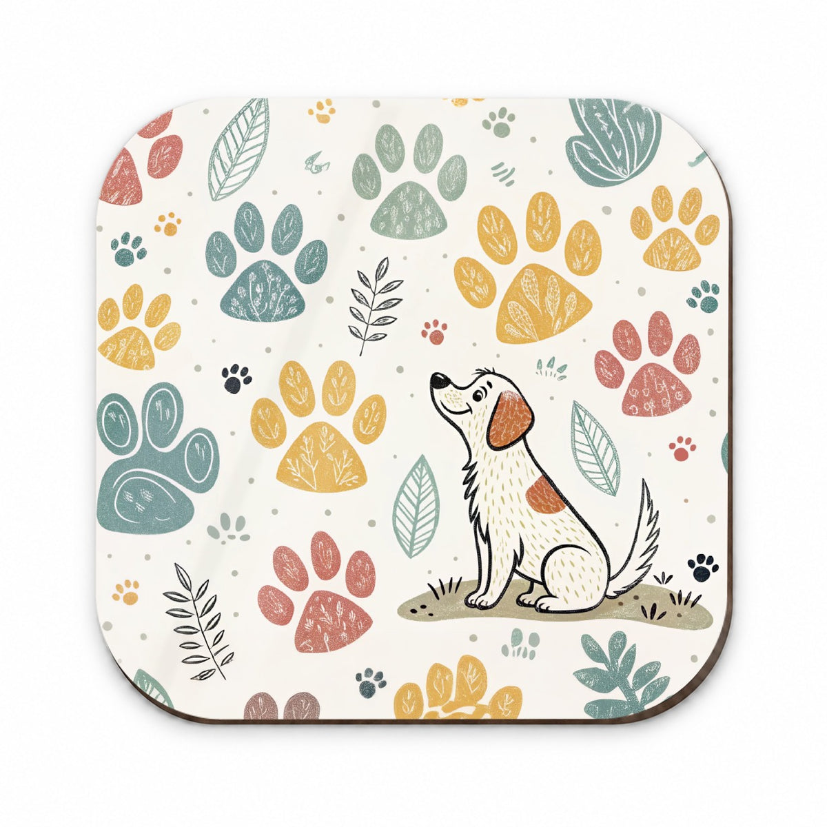 Dog Paw Prints Adorable Fridge Magnet