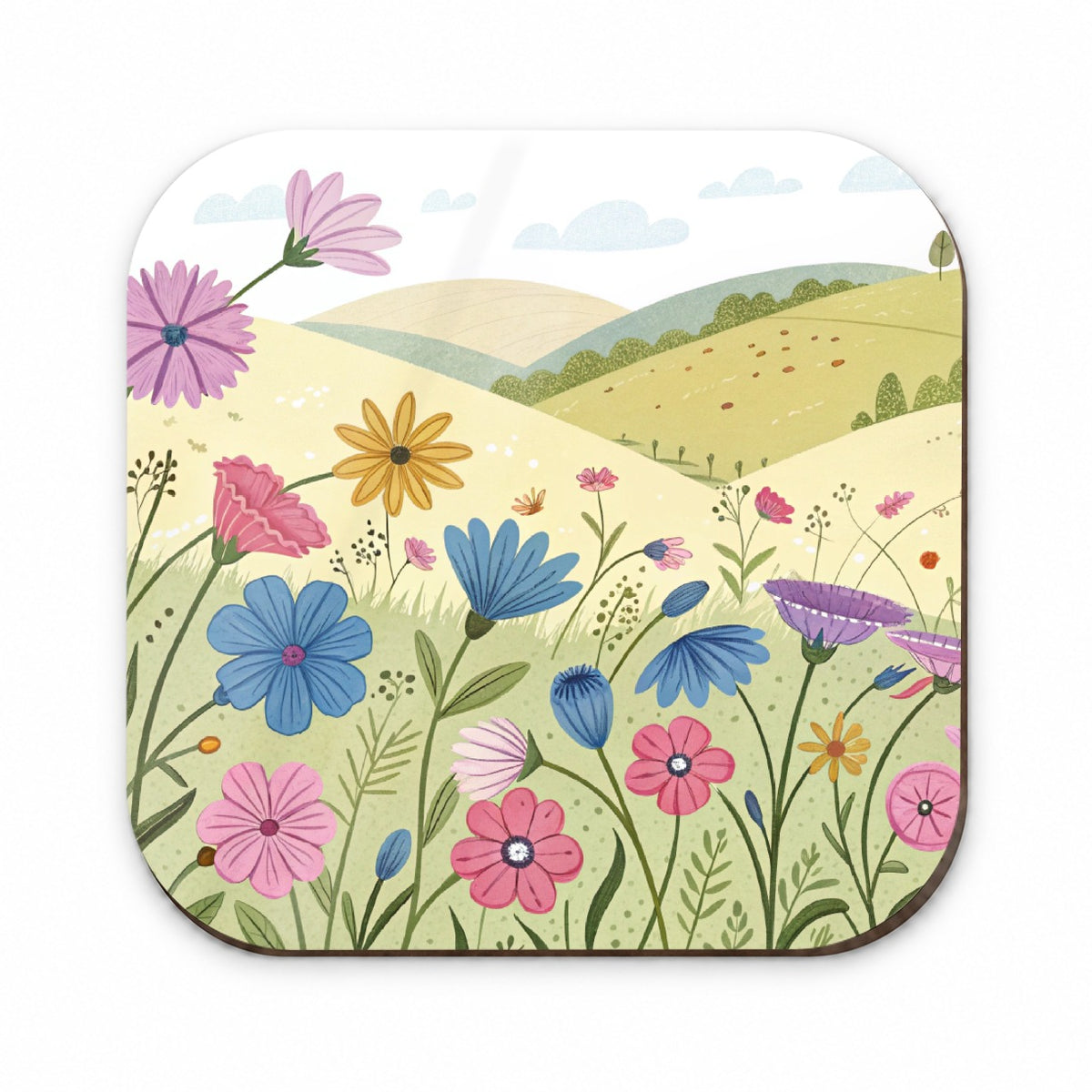 Field Of Corncockle Flowers Fridge Magnet