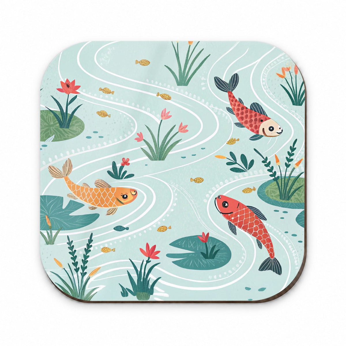 Fish Swimming In Pond Fridge Magnet