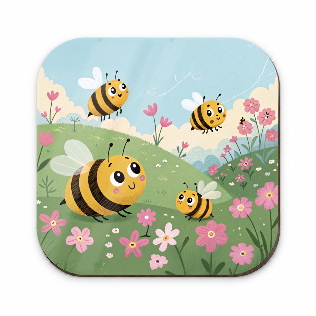 Kawaii Bumble Bees Fridge Magnet