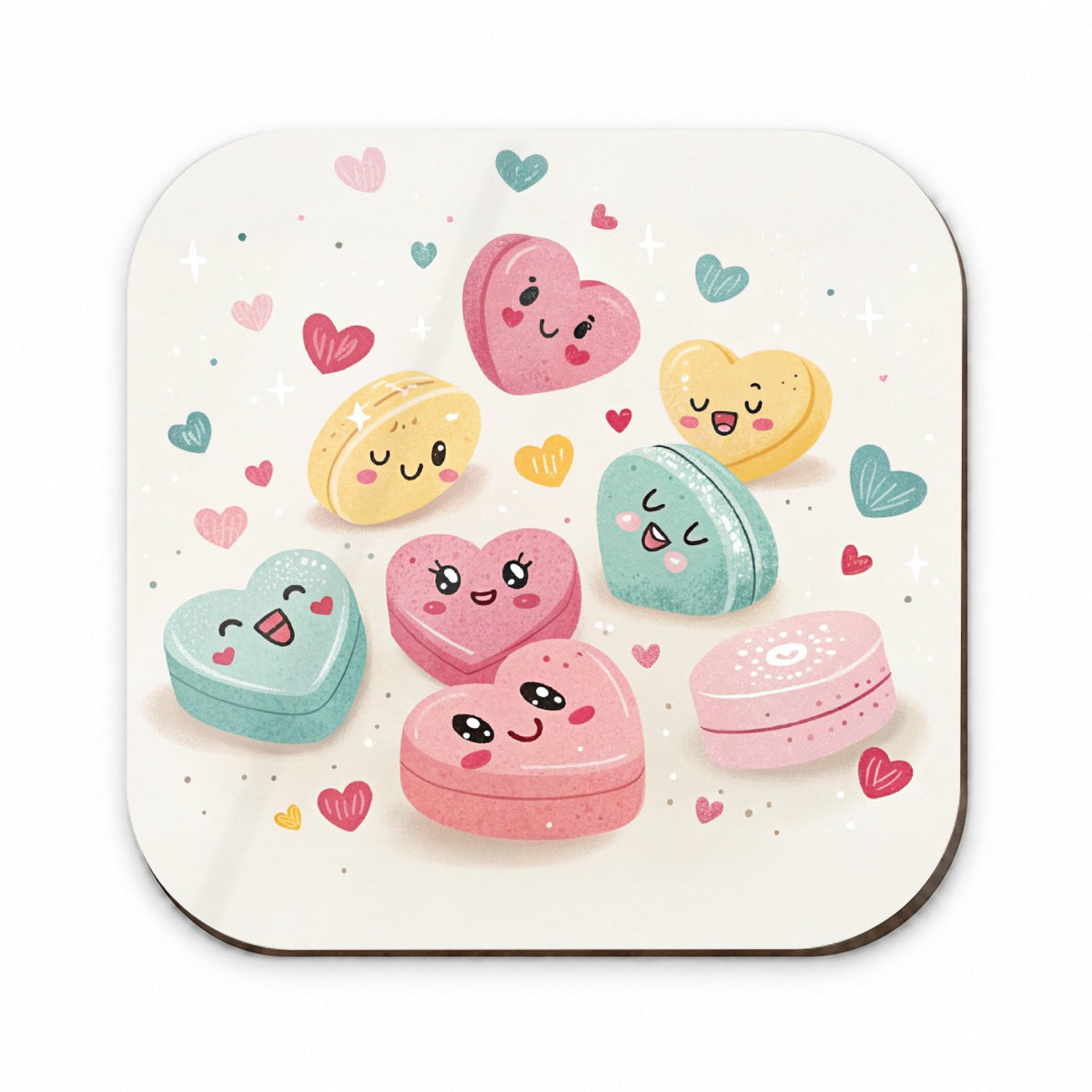 Kawaii Candies And Hearts Valentine's Day Fridge Magnet