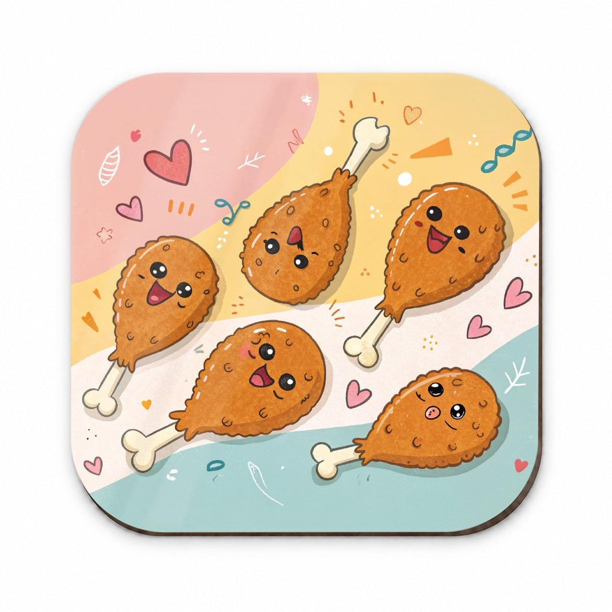 Kawaii Chicken Drumsticks Fridge Magnet
