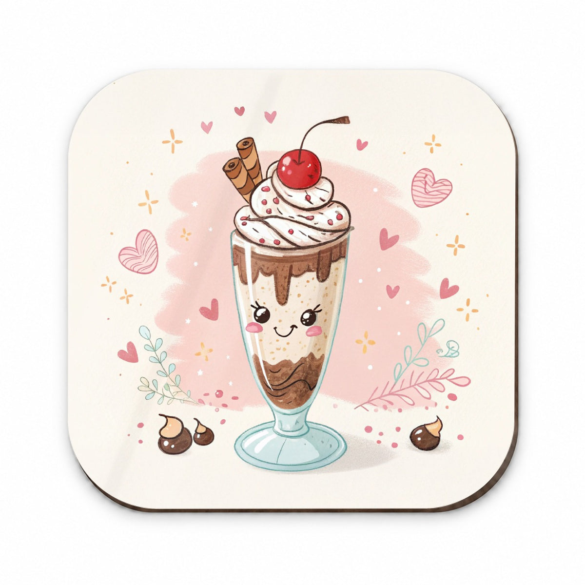 Kawaii Chocolate Milk Shake Fridge Magnet