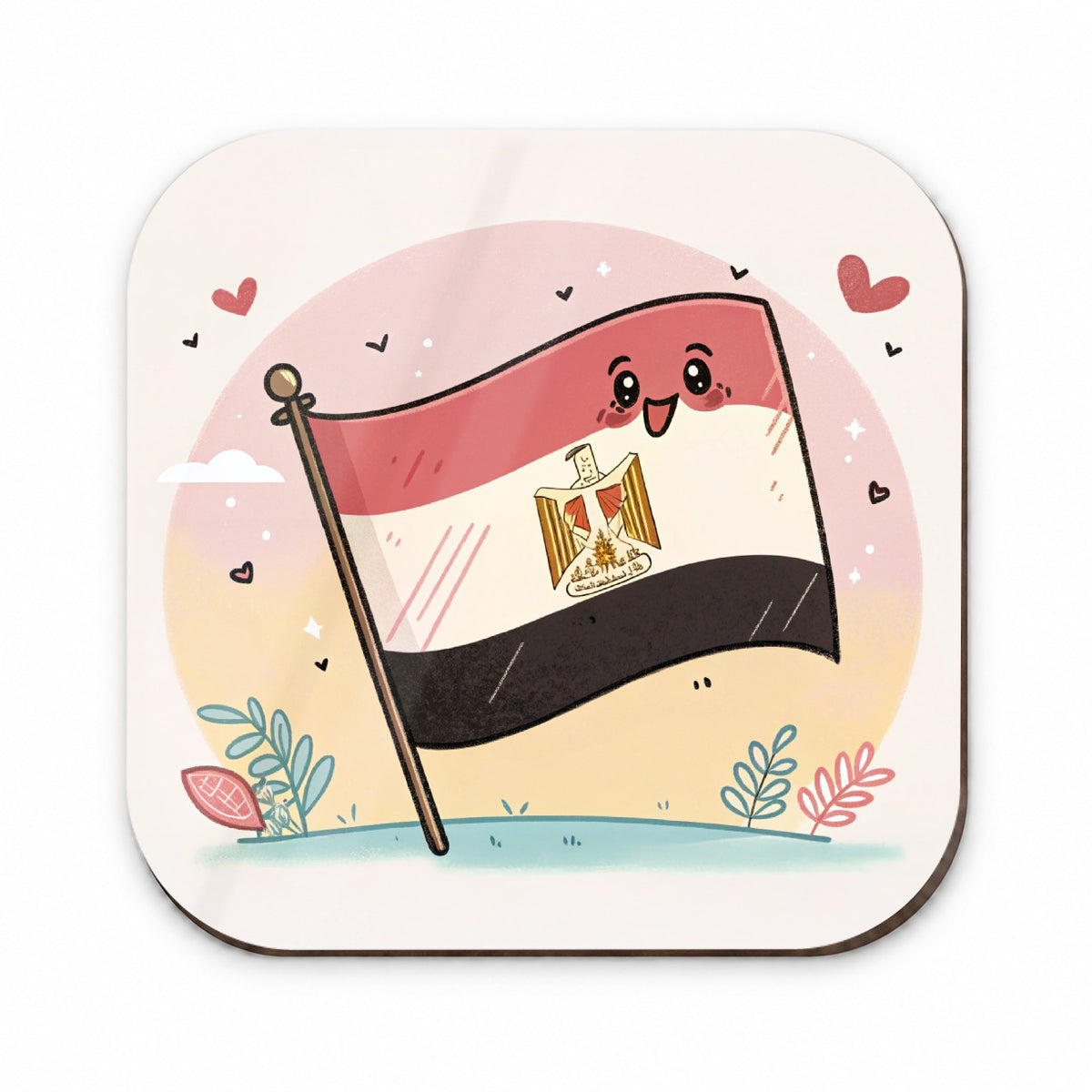 Kawaii Egypt Flag Fridge Magnet