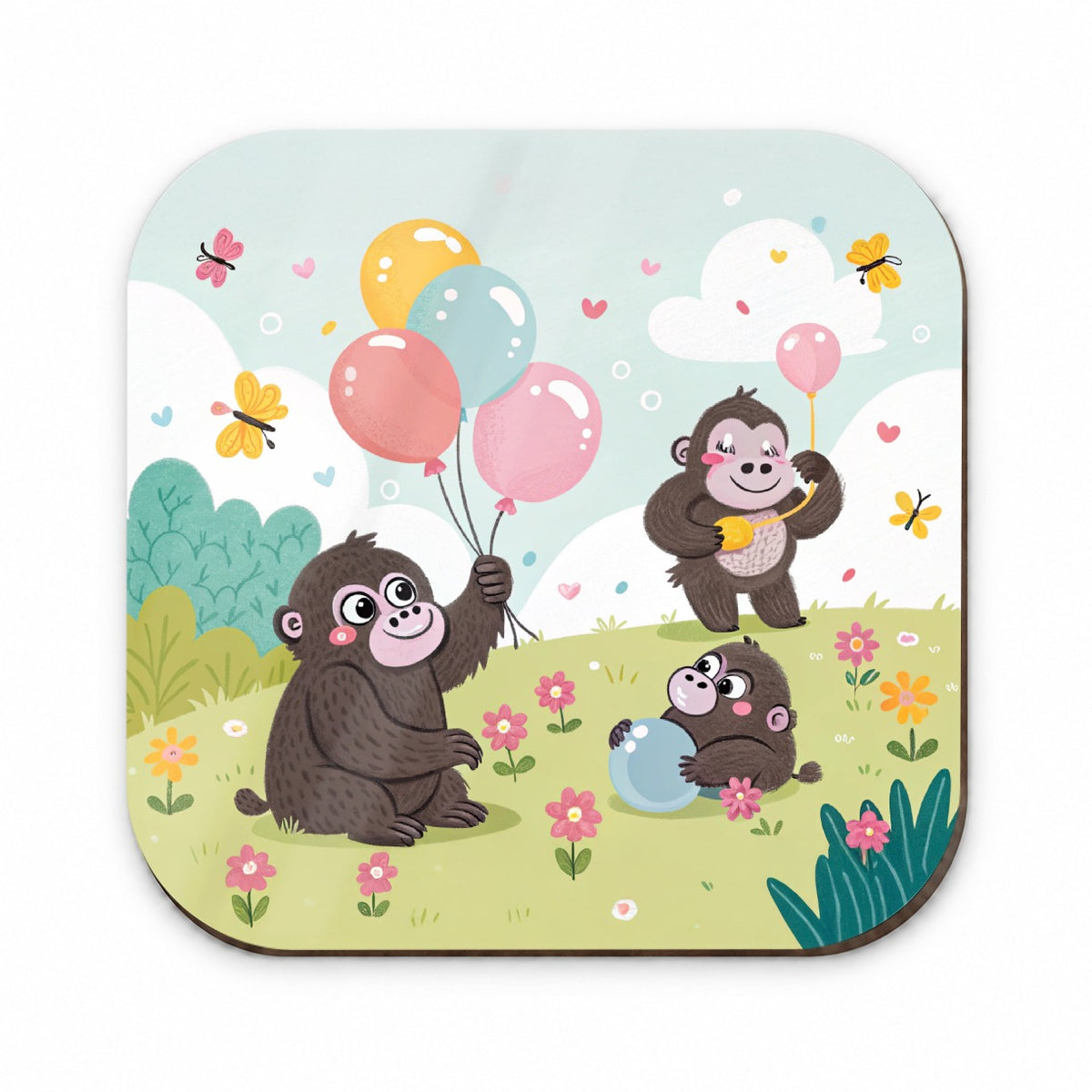 Kawaii Gorillas Fridge Magnet