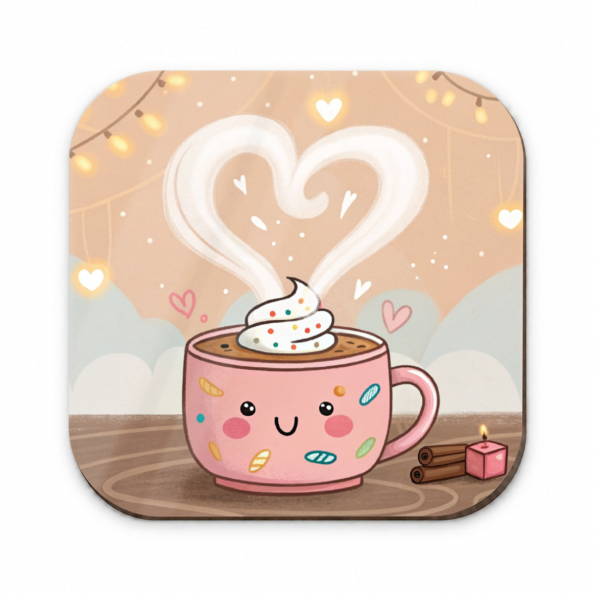 Kawaii Hot Cocoa Chocolate Fridge Magnet