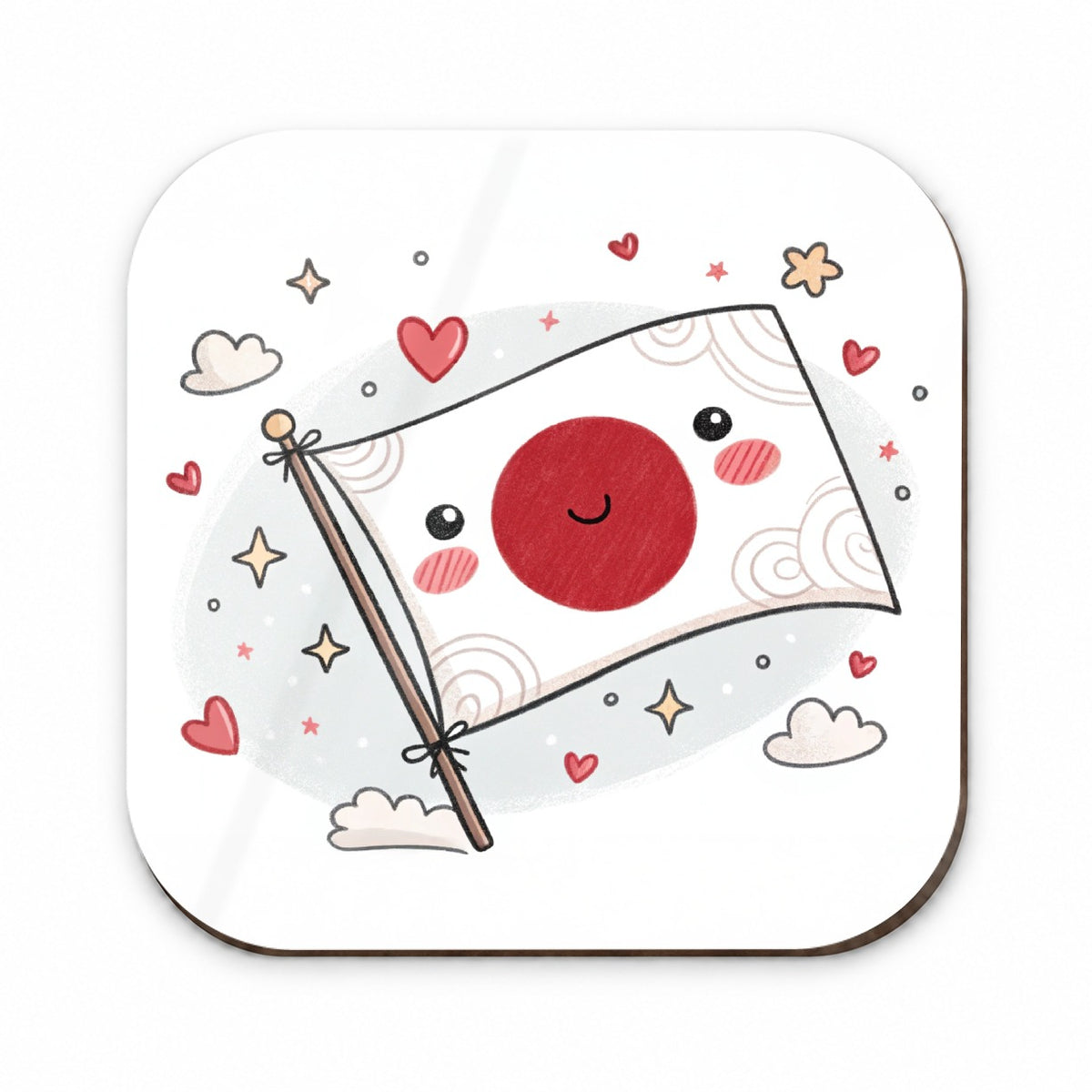 Kawaii Japan Flag Fridge Magnet