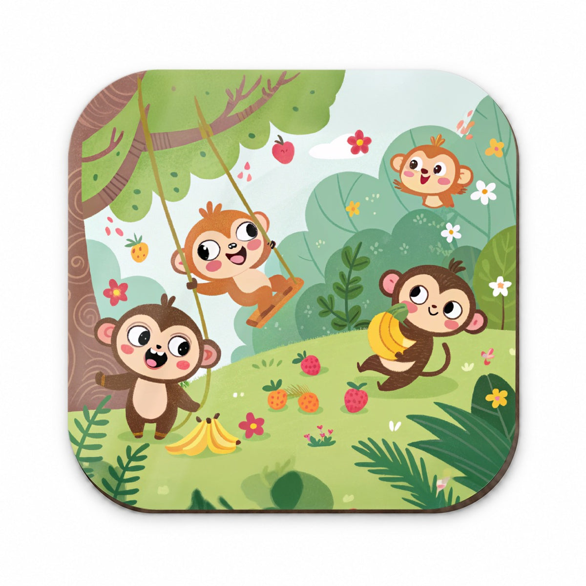 Kawaii Monkeys Fridge Magnet