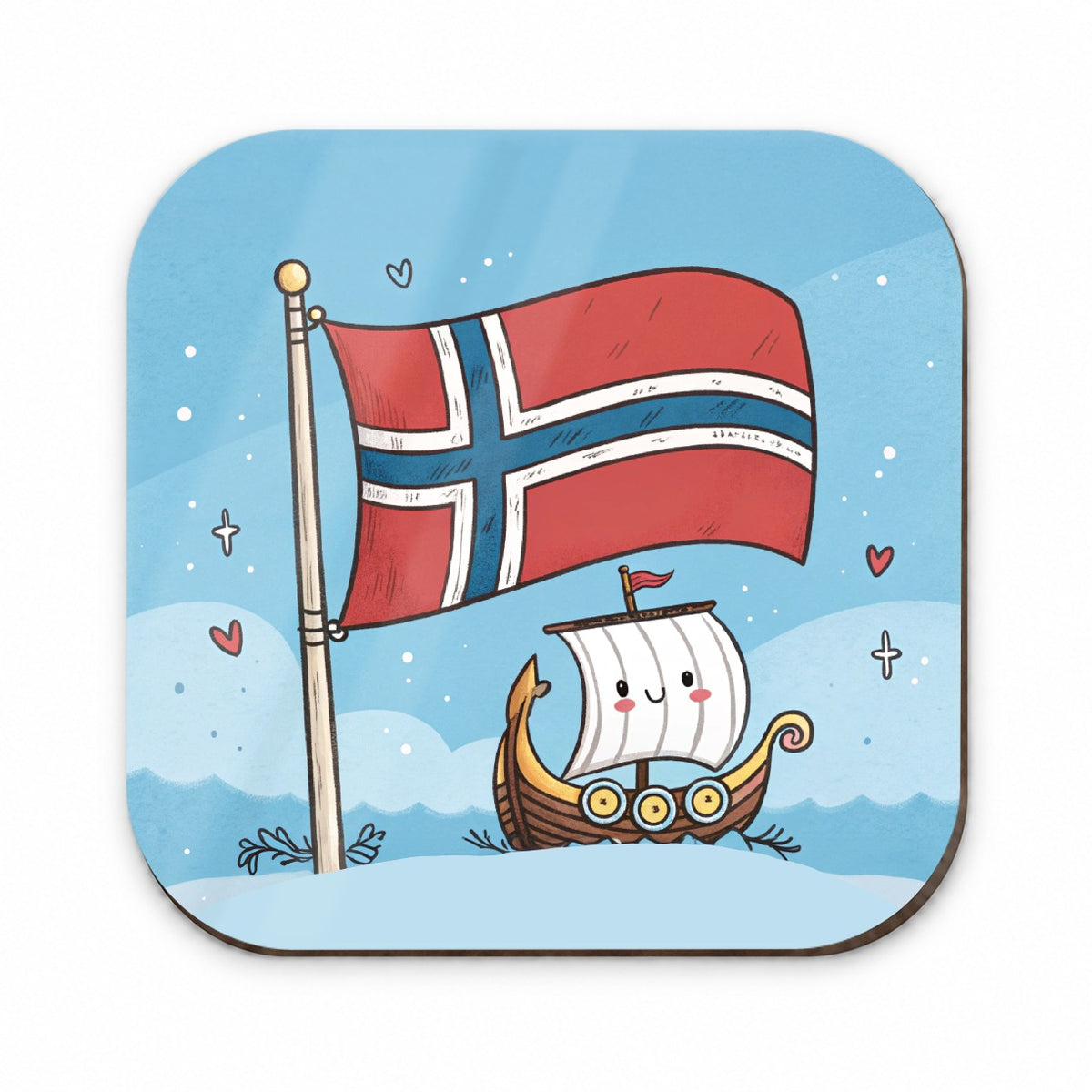 Kawaii Norway Flag Fridge Magnet