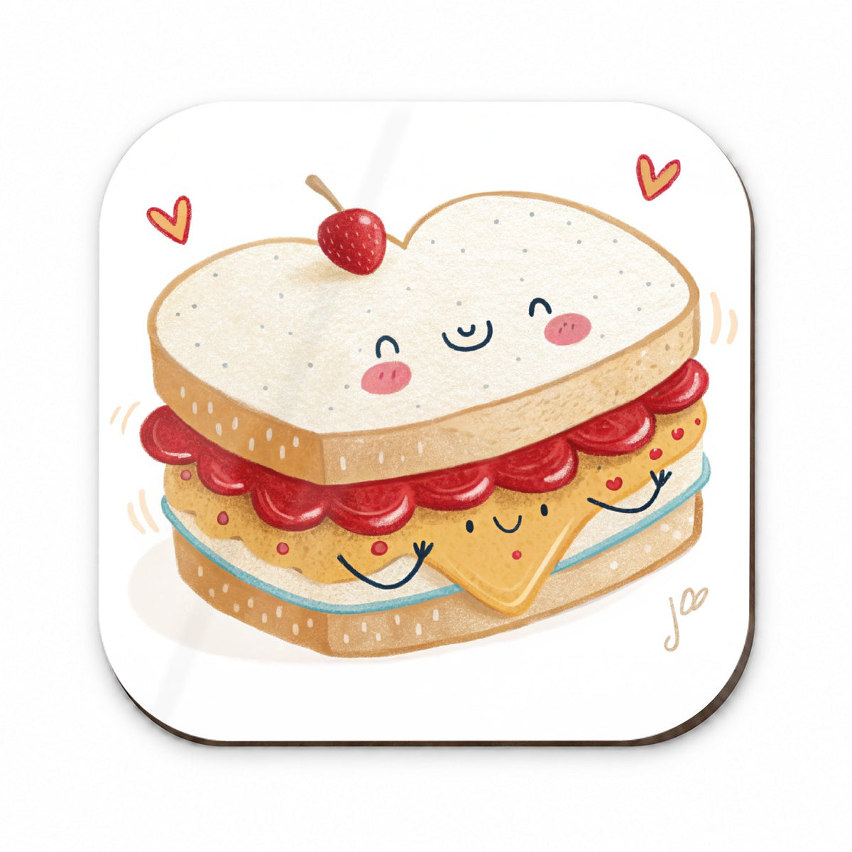 Kawaii Peanut Butter And Jelly Sandwich Fridge Magnet