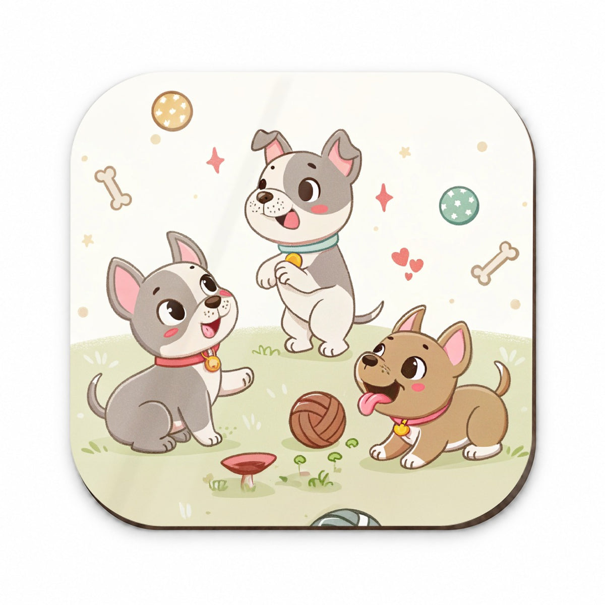 Kawaii Pitbulls Dogs Fridge Magnet