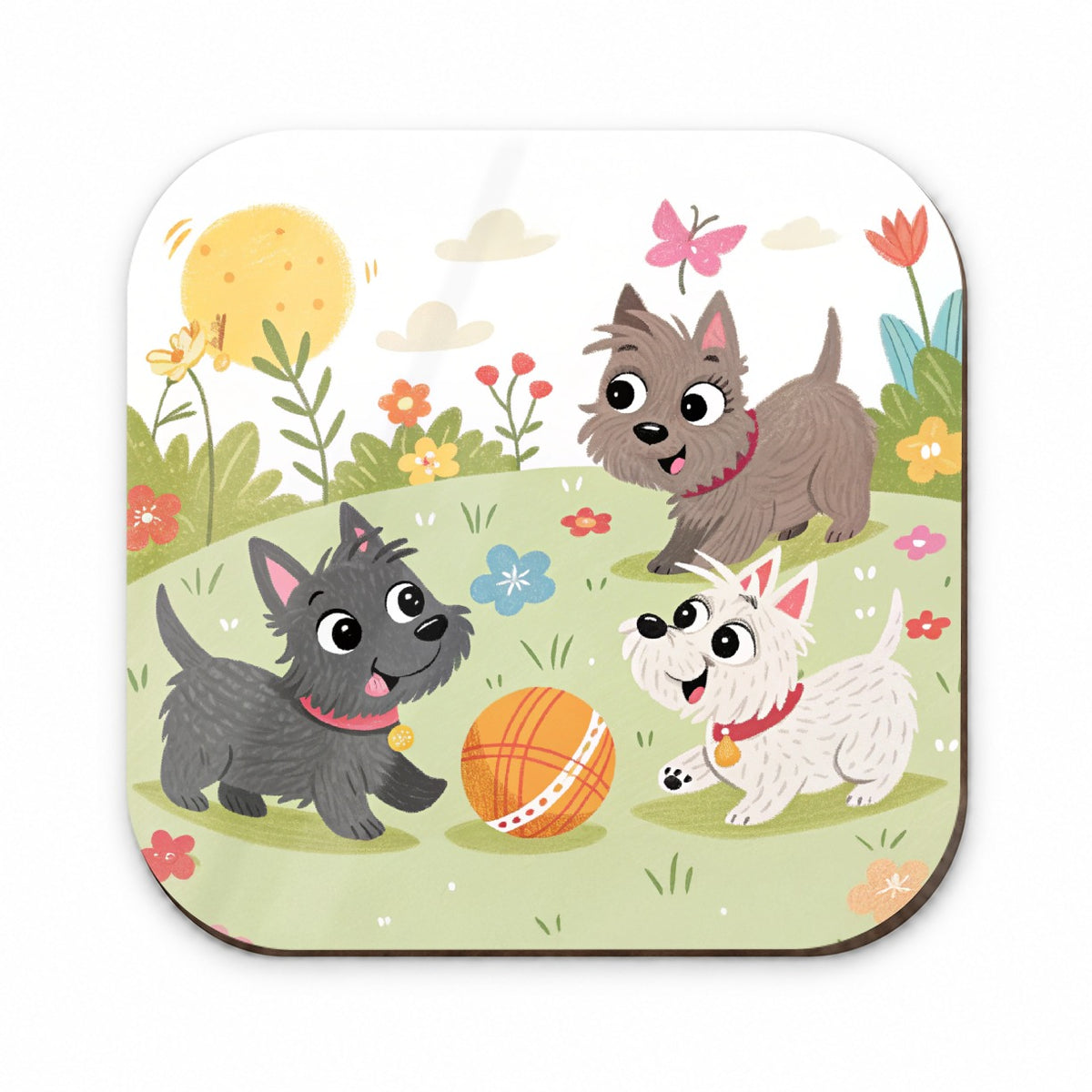 Kawaii Scottish Terriers Dogs Fridge Magnet