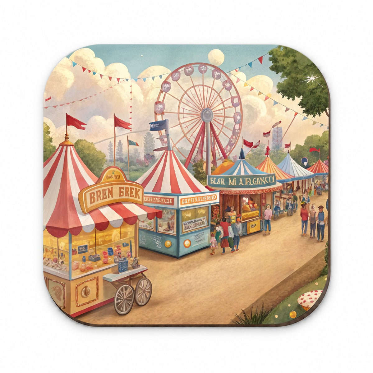 Americana State Fair Scene Fridge Magnet