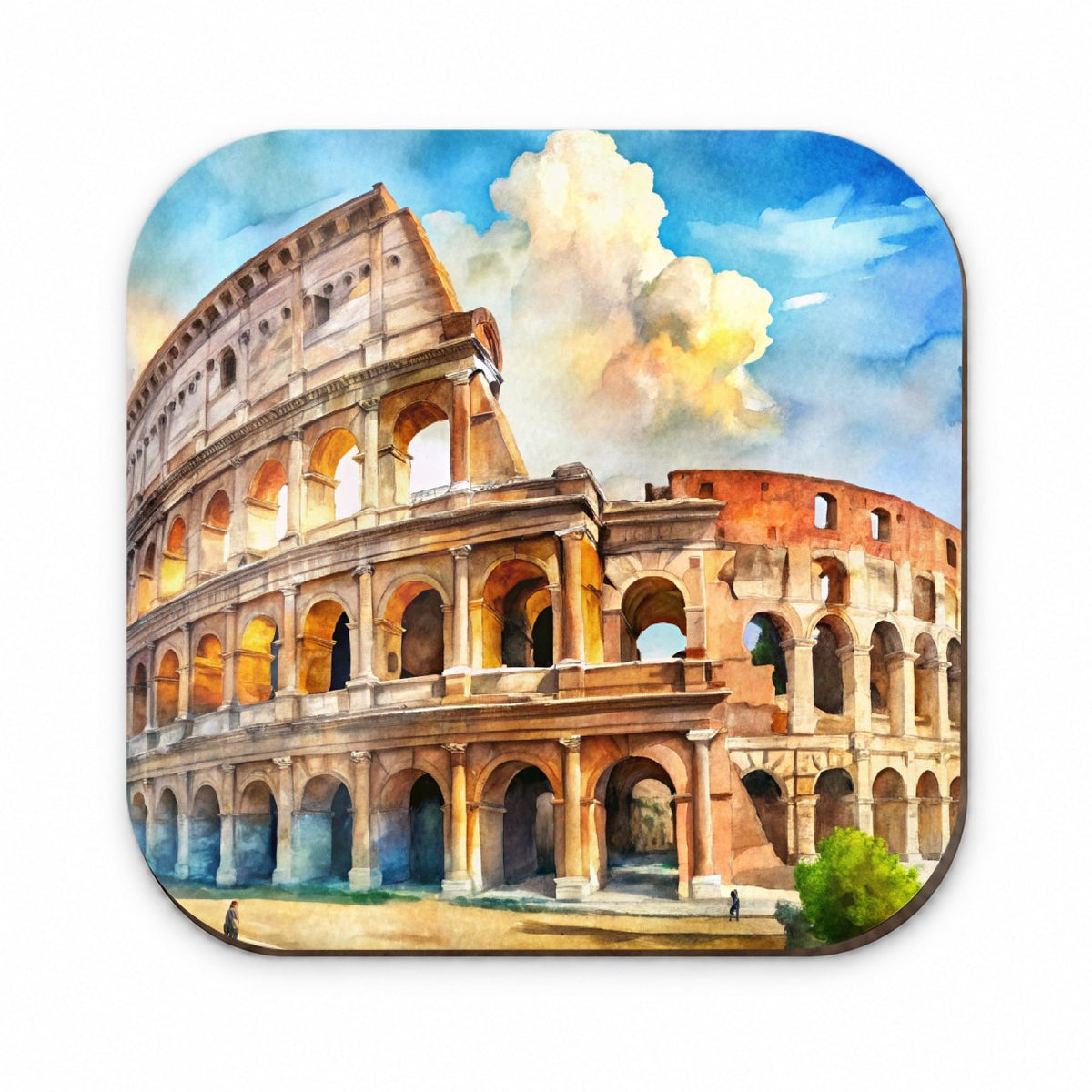 Ancient Rome Coliseum Watercolor Fridge Magnet