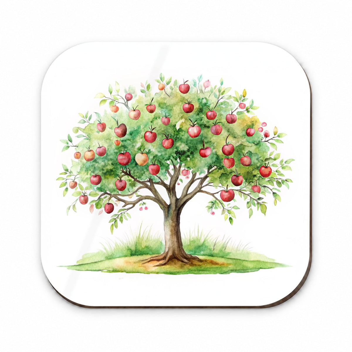 Apple Tree Watercolor Fridge Magnet