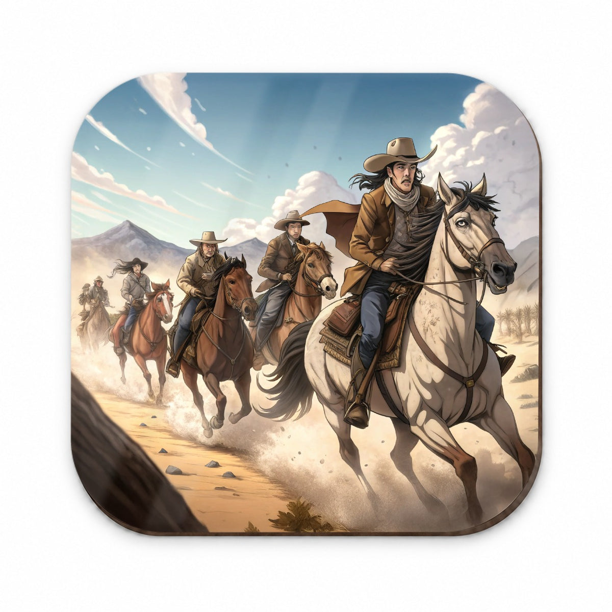 Bandits Riding Hard Old West Cowboys Western Fridge Magnet