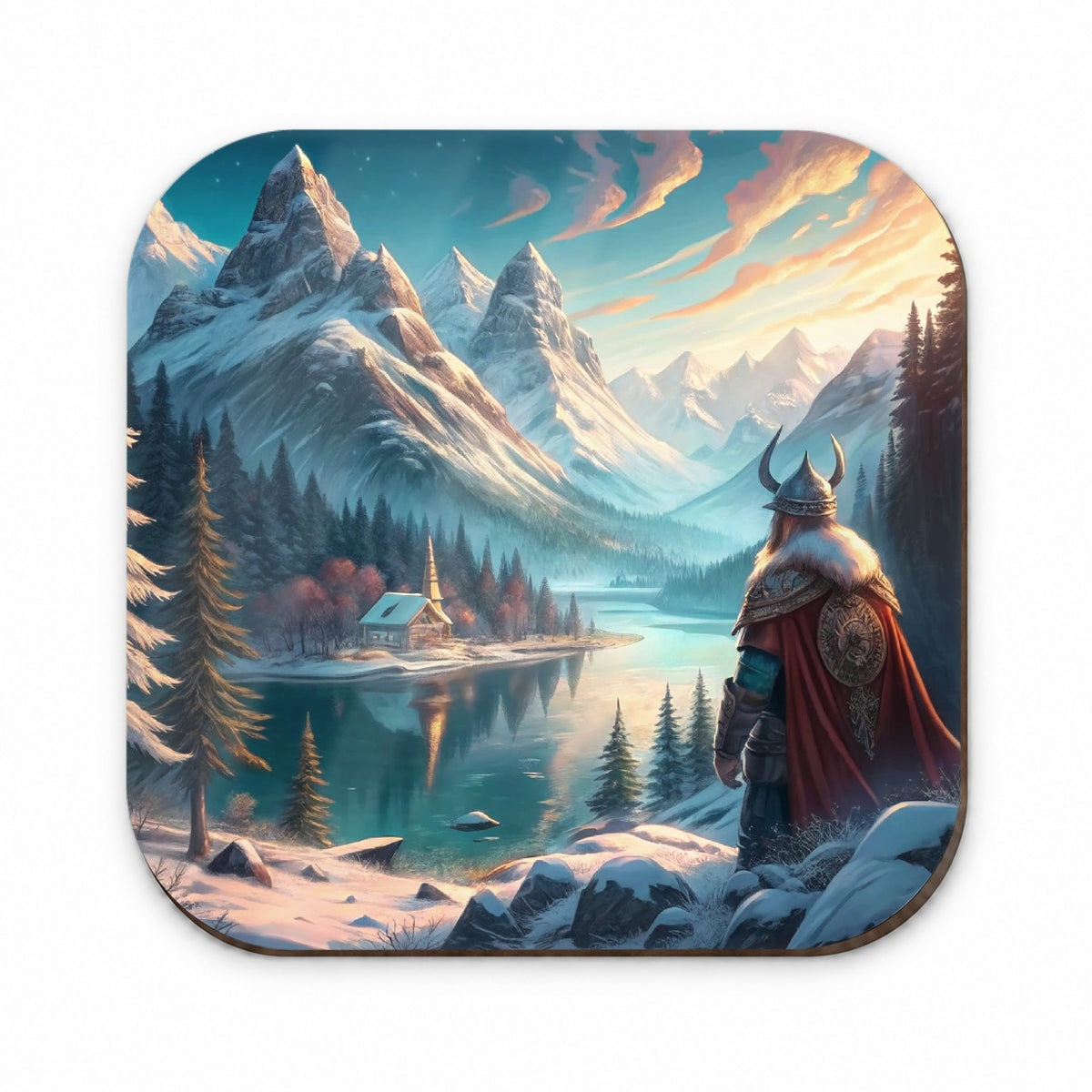 Classic Nordic Viking Anime Style Fantasy Fridge Magnet