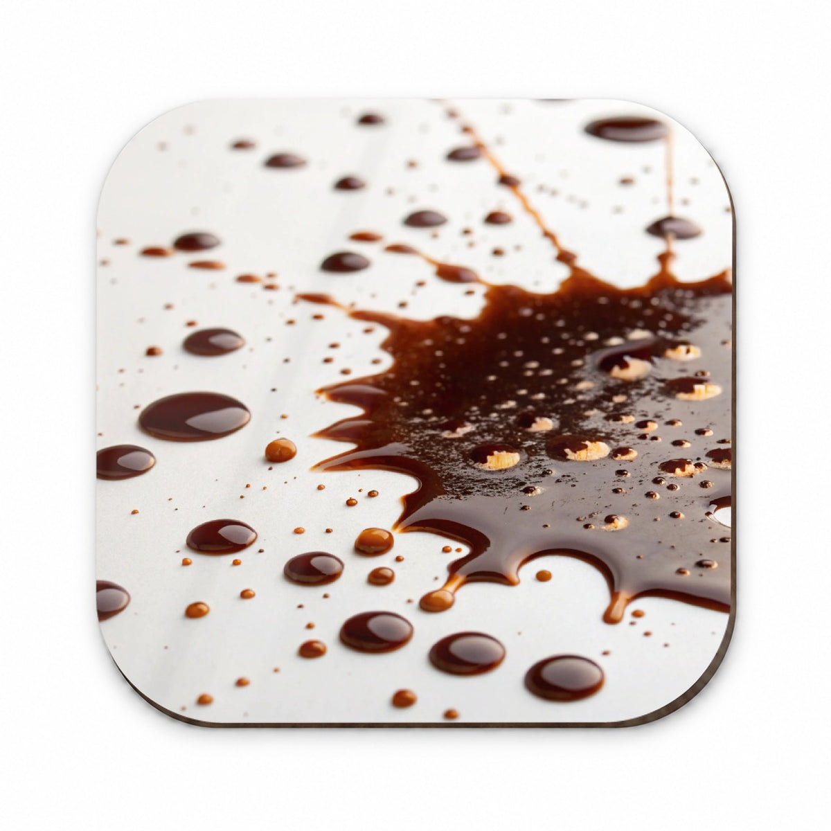 Close-Up of Spilled Coffee Fridge Magnet