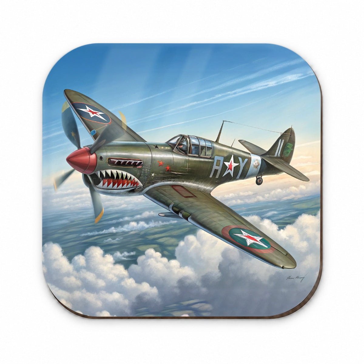 Curtiss P-40 Warhawk WWII US Fighter Bomber Plane Fridge Magnet