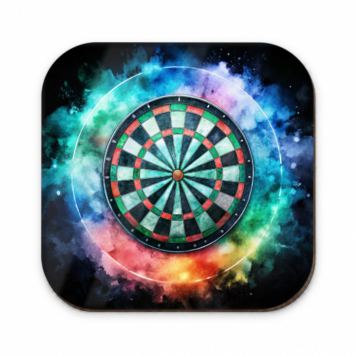 Dart Board Black Watercolor Fridge Magnet