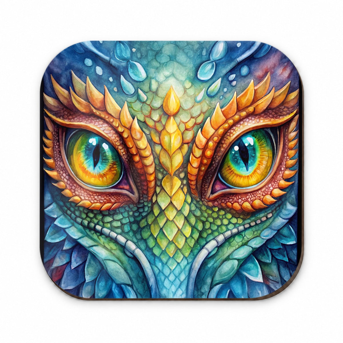 Dragon Eyes Close Up Watercolor Fridge Magnet