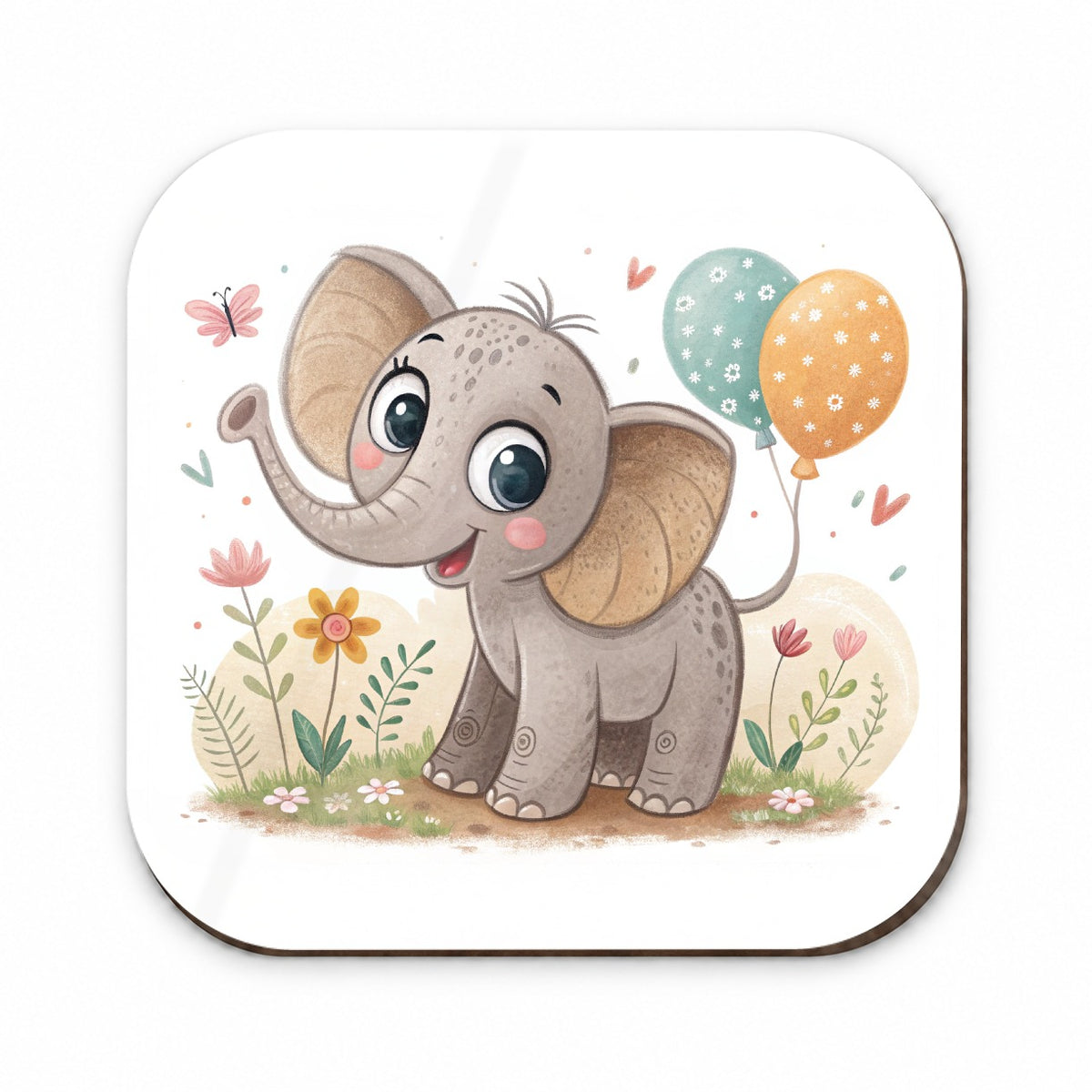 Elephant Children's Illustration Style Fridge Magnet