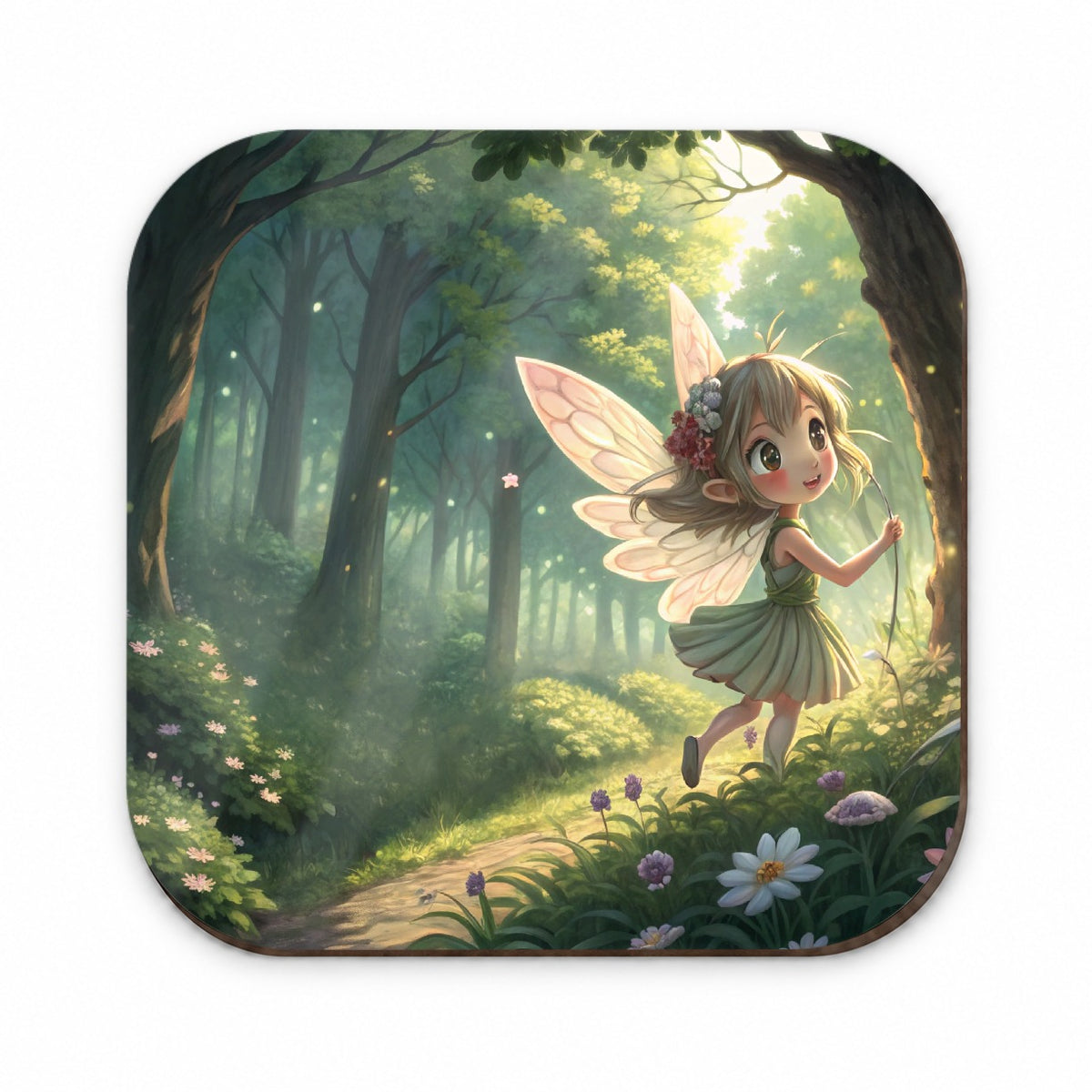 Fantasy Forest Pixie Girl Anime Style Fridge Magnet