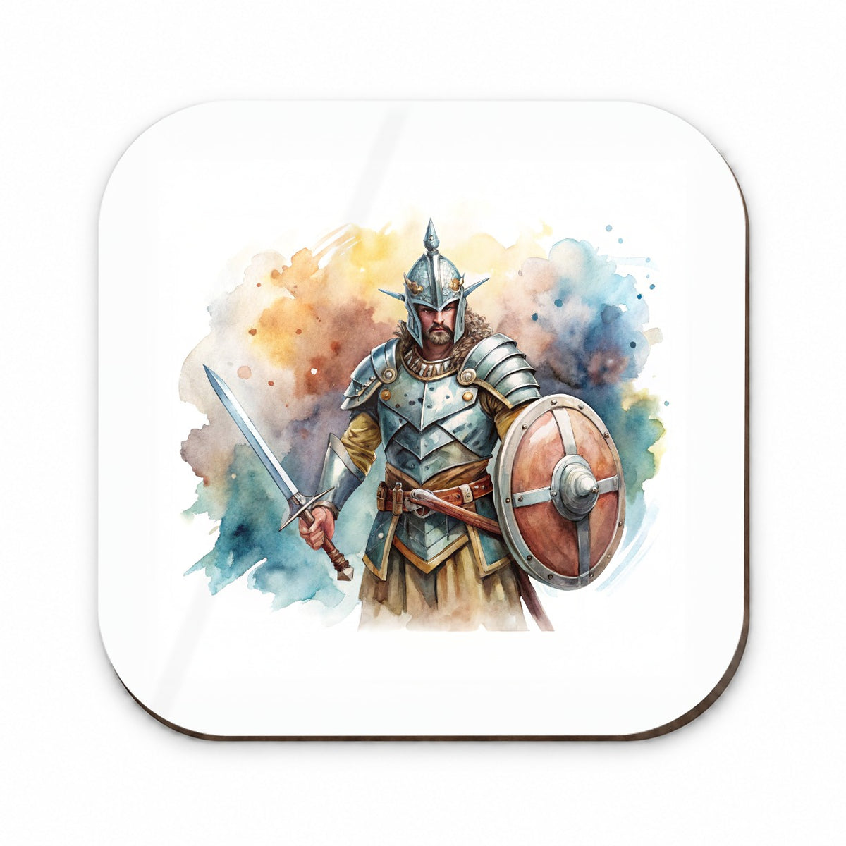 Fantasy Male Warrior Fighter With Full Armor Tank Fridge Magnet