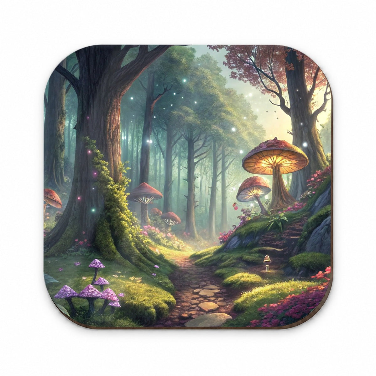 Fantasy Mushroom Forest Mystical Anime Style Fridge Magnet