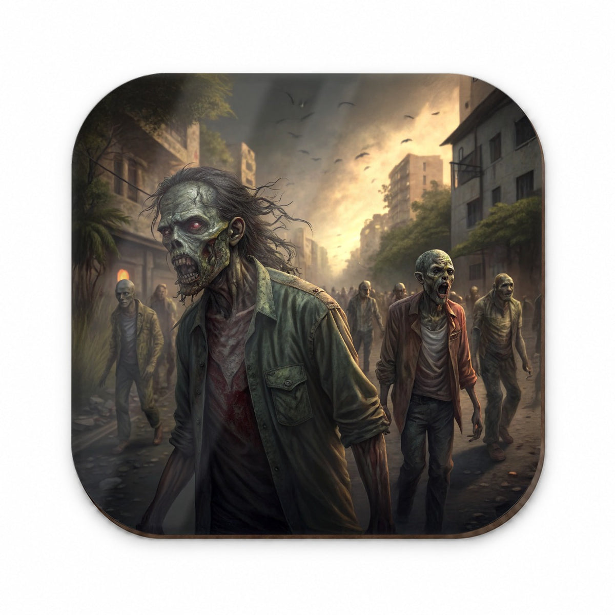 Horde Of Zombies Monsters Halloween Fridge Magnet