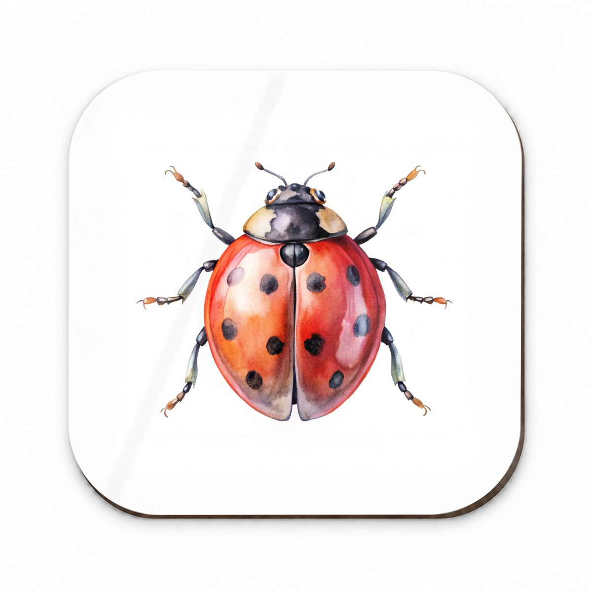 Ladybug Watercolor Fridge Magnet