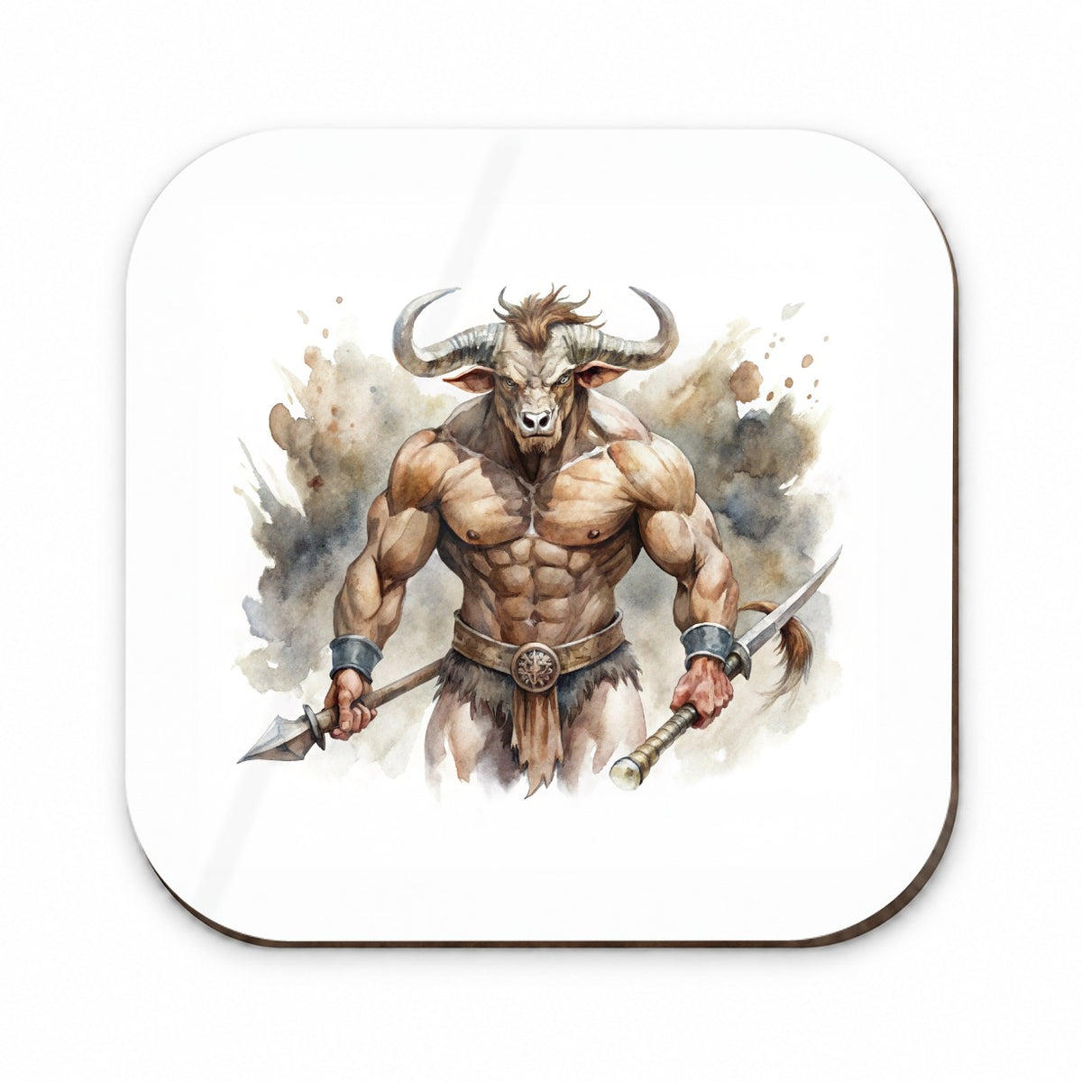 Minotaur Greek Mythology Watercolor Fridge Magnet